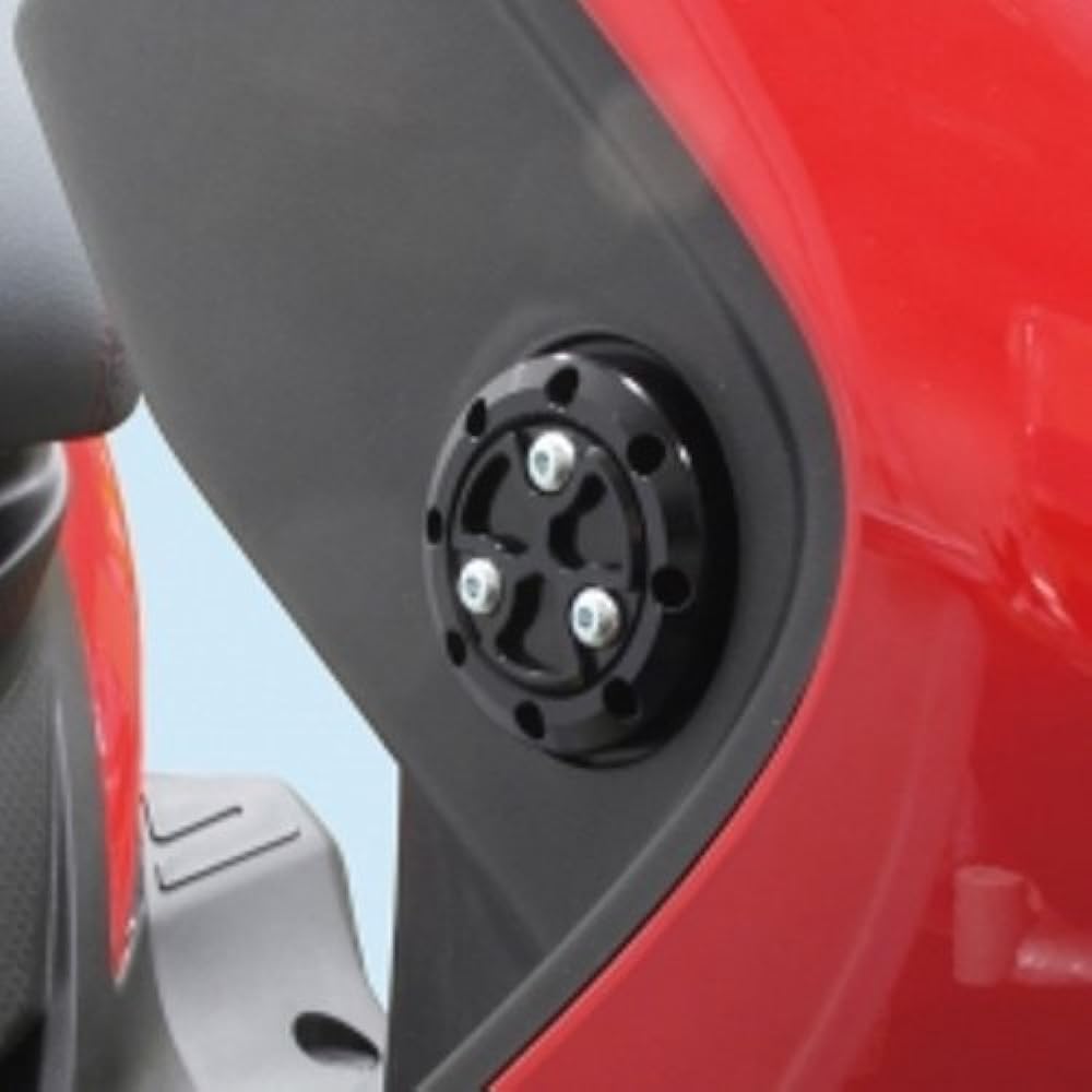 KITACO Side Marker Plate Set Cygnus X/Cygnus X-SR Black Anodized 557-0415010