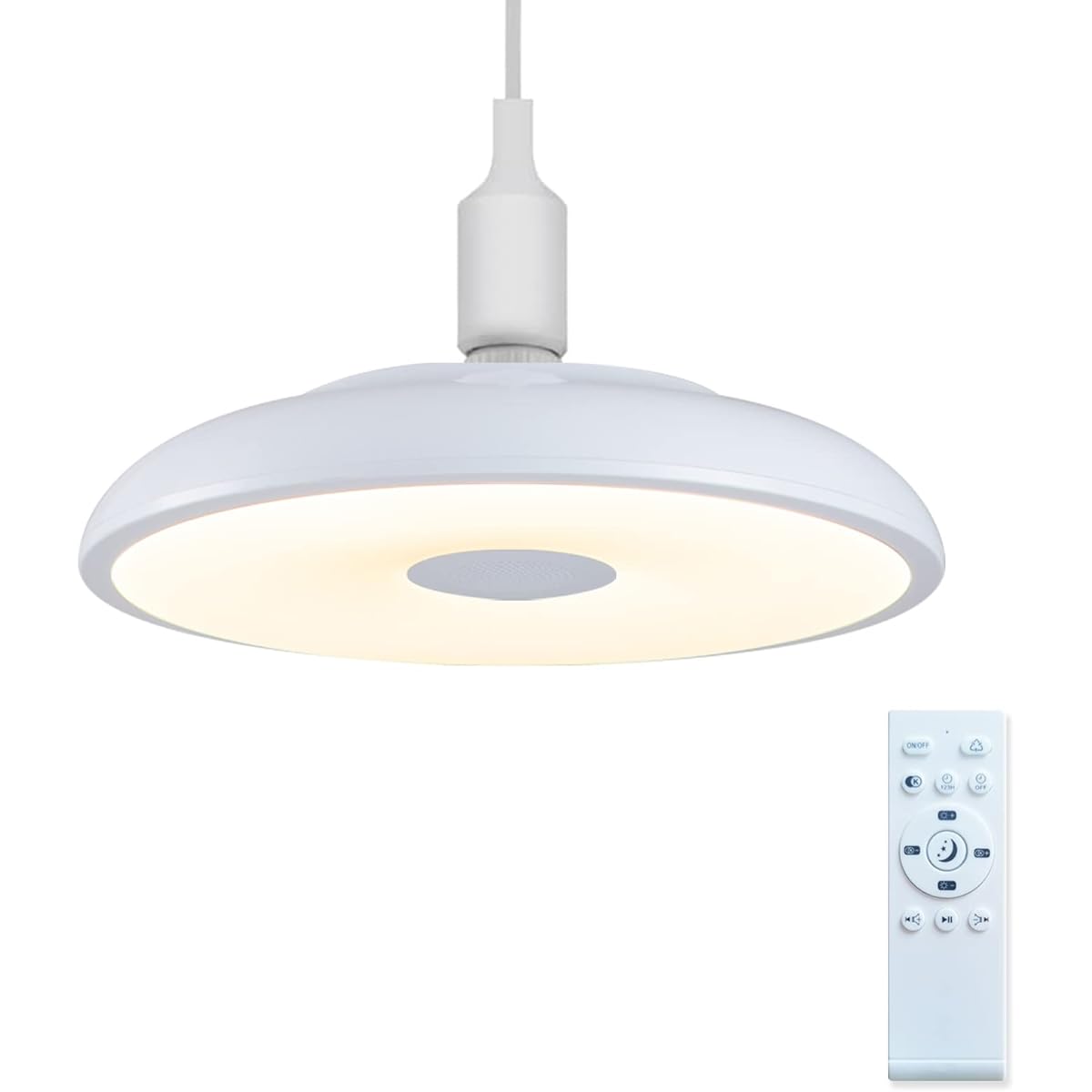 Pendant light with remote control, built-in Bluetooth speaker, dimming, toning, LED, 4 tatami mats, 6 tatami mats, lighting fixture, Scandinavian style, dining table, kitchen, entryway, with night light function