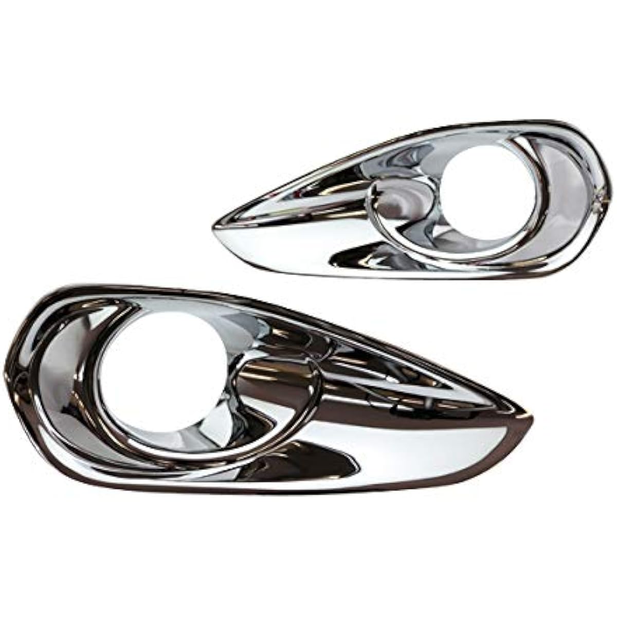 DressCarParts Harrier 60 Series 65 Early Chrome Plated Fog Lamp Rim Light Ring Garnish
