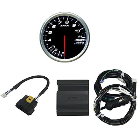 Nippon Seiki Defi Meter [ADVANCE CAN-DRIVER & BF Tachometer Set] White (80φ) DF15702