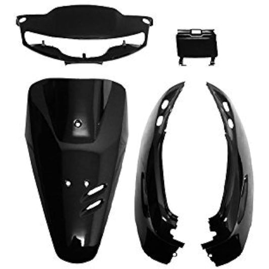 Bike Parts Center Exterior Set 5 Piece Set Black Black Cowl Painted Genuine Type Honda Super Dio AF27 3011