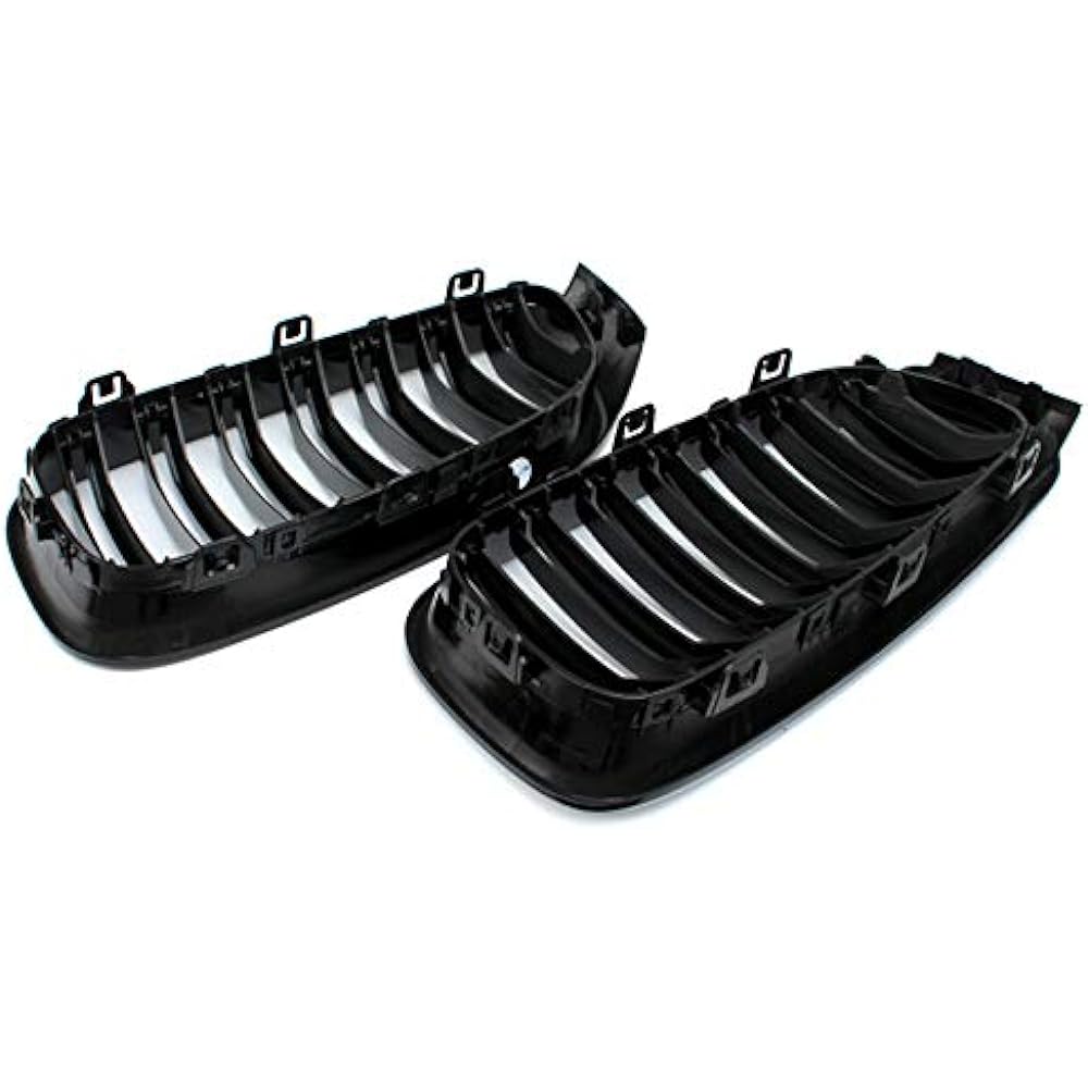 Zealhot Front Grill Kidney Grill Slom Garnish Rack for BMW 3 Series GT F34 BMW Left and Right Set (Matted)