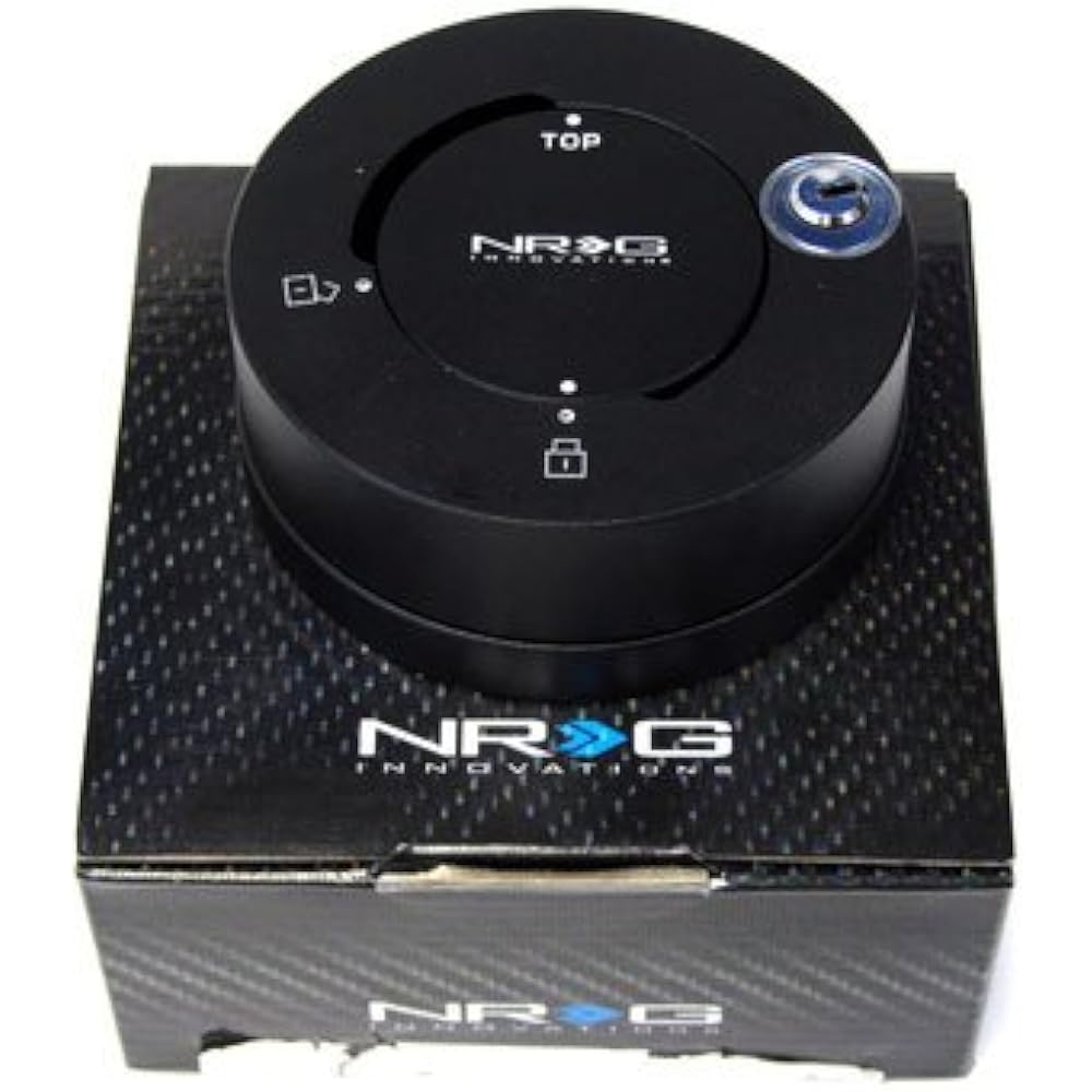 With NRG Quick Hub Lock Mat Black Quick Release Skit