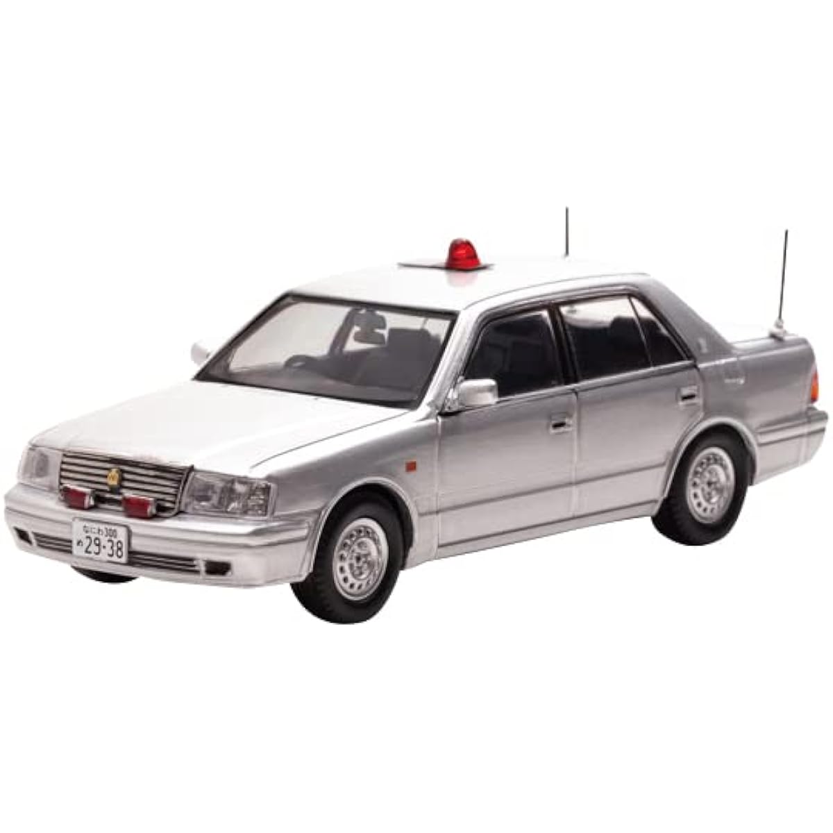 RAI'S 1/43 Toyota Crown (JZS155Z) 2000 Osaka Prefectural Police Traffic Department Traffic Riot Police Vehicle (Masked Silver) Completed Product