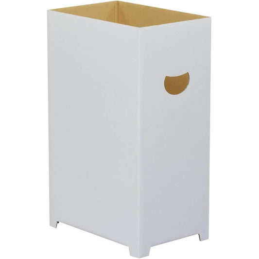 Danboru Cardboard Trash Can, Set of 15, Compatible with 45 Liter Bags, White, Plain Cardboard Box DG04-0015