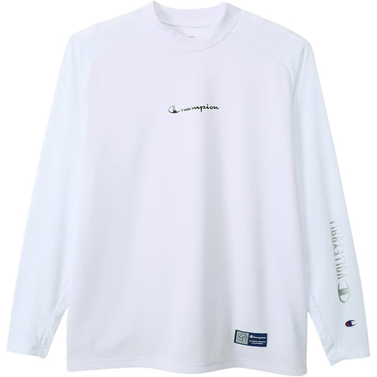 [Champion] C3-YV412 Men's T-shirt, Long Sleeve, Antibacterial and Odor Resistant, Quick Drying, Script Logo, Long Sleeve T-Shirt, Volleyball