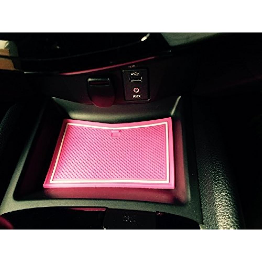 KINMEI Nissan New X-Trail Pink T32 Exclusive Design Interior Door Pocket Mat Drink Holder Anti-Slip Non-Slip Storage Space Protection Rubber Mat X-TRAIL NISAN New Car xt-p