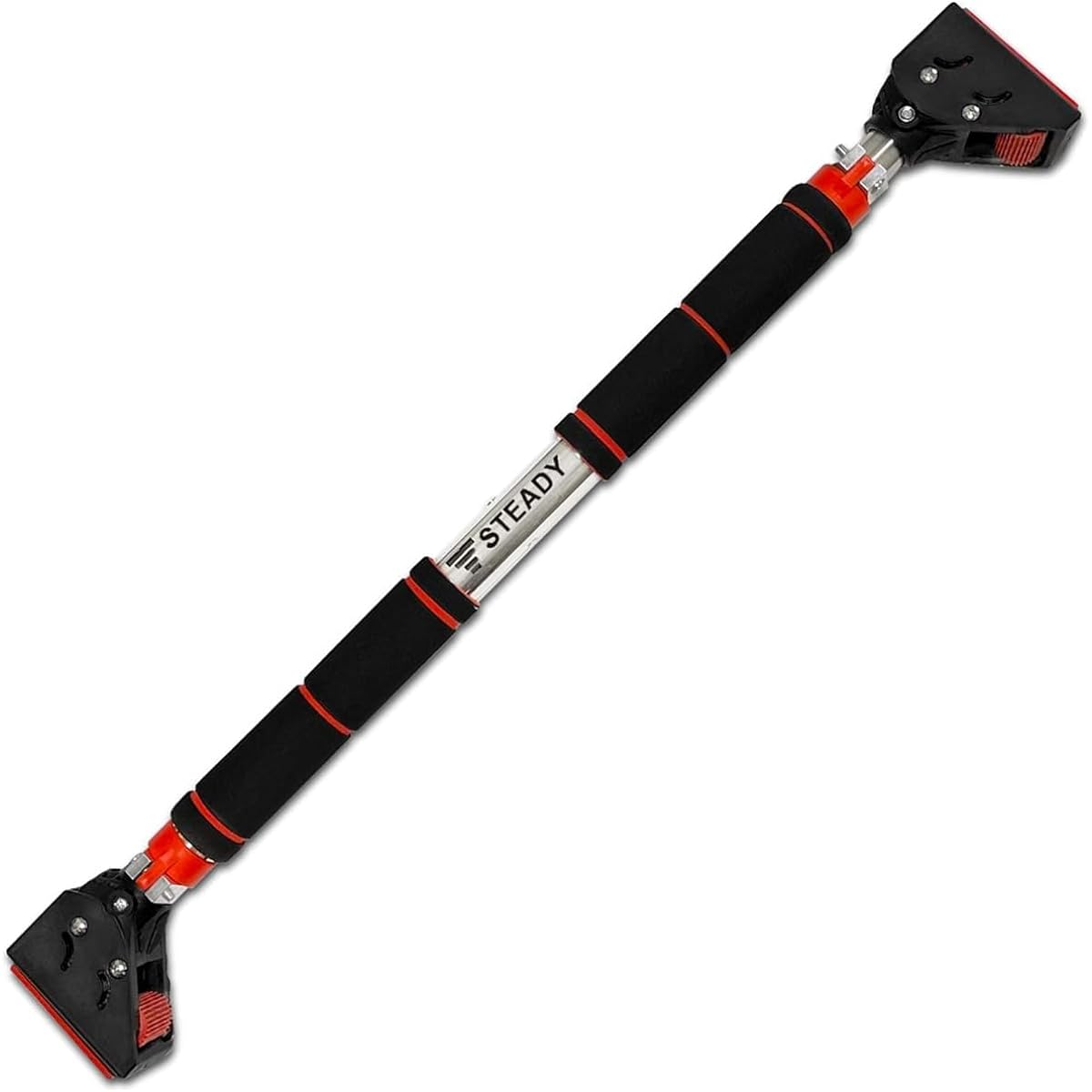 STEADY Pull-up bar [Designed in Japan gear lock system / Easy installation in 30 seconds / Maximum load capacity 200 kg] Steady ST124 Pull-up bar Hanging health device Pull-up machine Door gym Chinning bar