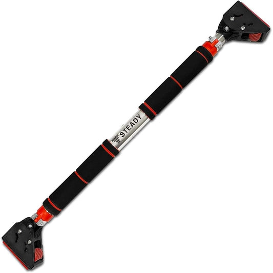 STEADY Pull-up bar [Designed in Japan gear lock system / Easy installation in 30 seconds / Maximum load capacity 200 kg] Steady ST124 Pull-up bar Hanging health device Pull-up machine Door gym Chinning bar