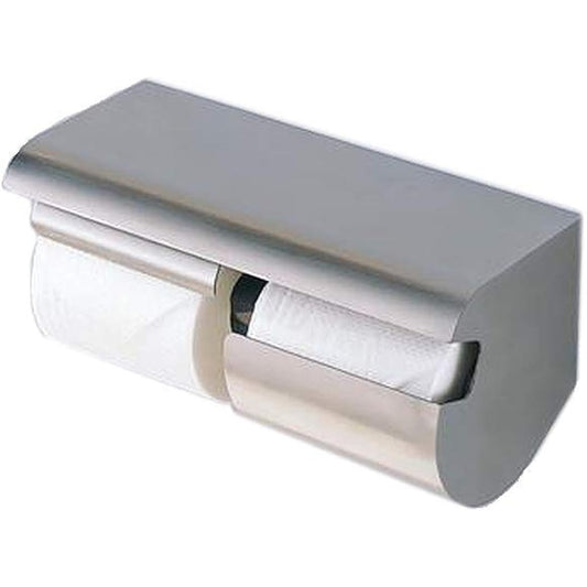TOTO Paper Roller with Shelf (Stainless Steel) with Spare Holder (Left) Stainless Steel (Matte) YH150LS