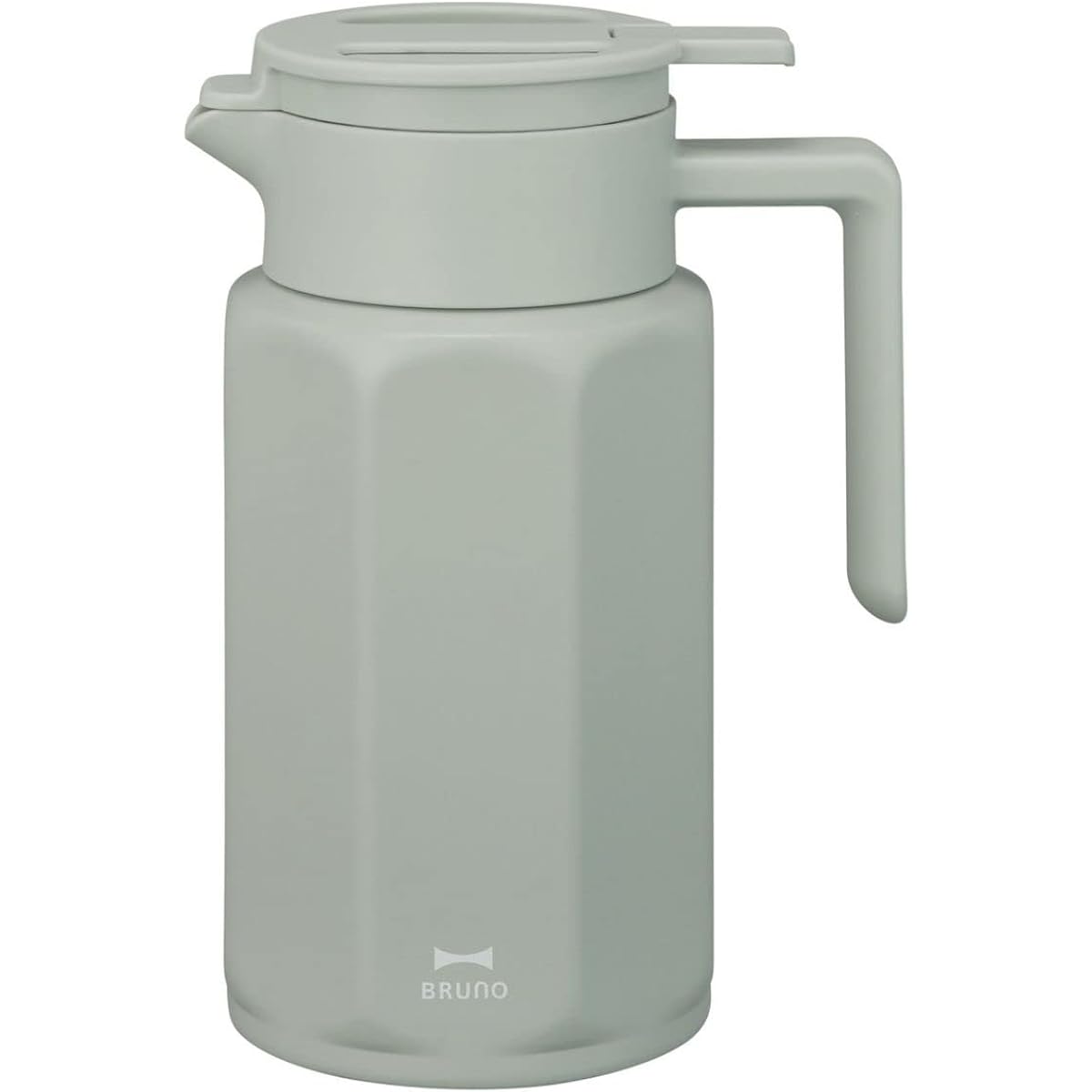 BRUNO Tabletop Pot, Compact, Thermal Insulation, Cold Insulation, Vacuum Double Layer, 0.75L, Fluorine Coating, Coffee, Barley Tea, Green Bruno Stainless Steel Table Pot, Mother's Day BHK268-GR
