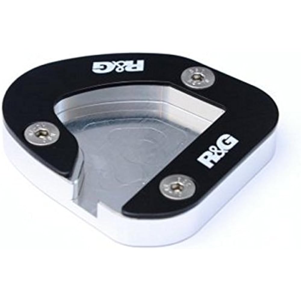 R&G Kickstand Shoe Aluminum/Stainless Steel Silver/Black GSX1250FA(-13) BANDIT1250 ABS [Bandit](07-) RG-PKS0014SI