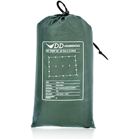 DD Hammock DD Tarp M 3.5m x 2.4m Pack Lightweight Tarp Ideal for Hammock Shelter (Olive green) [Parallel Import]