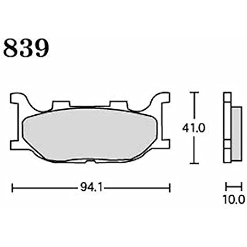 RK Brake Pad FINE ALLOY YAMAHA:XJR400/S '93~'96, Majesty/SV~'02 (Front) etc. Motorcycle Motorcycle 2 Wheel 839FA55