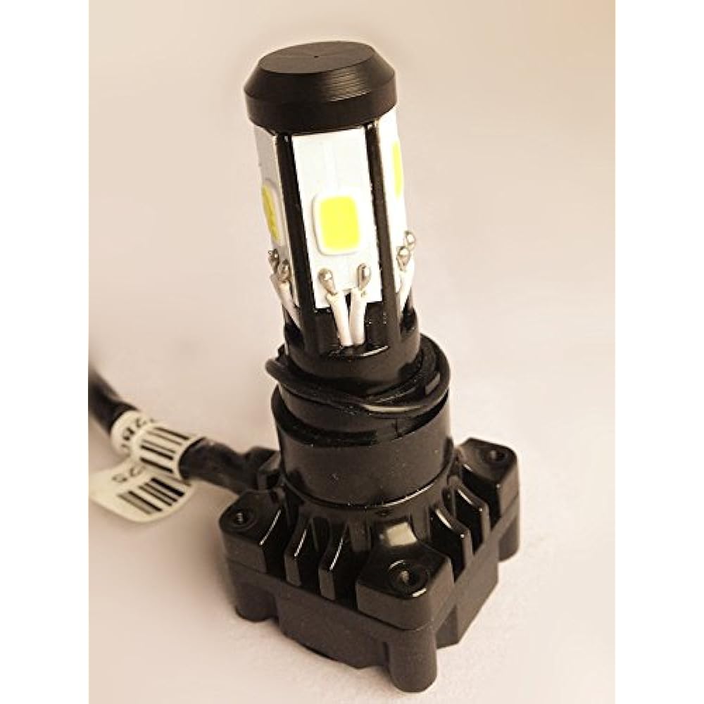 e-auto fun Motorcycle Light LED Headlight White Compatible with M4s/H4R1/PH7/PH8 Compatible with 6V-36V 20W 2000 Lumens Four-sided Emitting Type Hi/Lo Switching Type NMLM4S12V20WW Motorcycle For Two Wheels