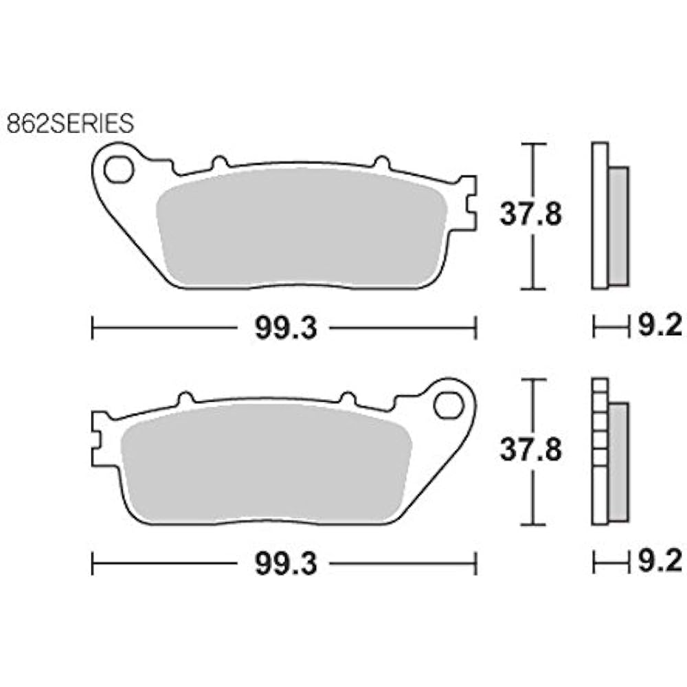 KITACO SBS Brake Pad 862LS Sinter Metal VFR800F/X CB1000R ABS 777-0862030