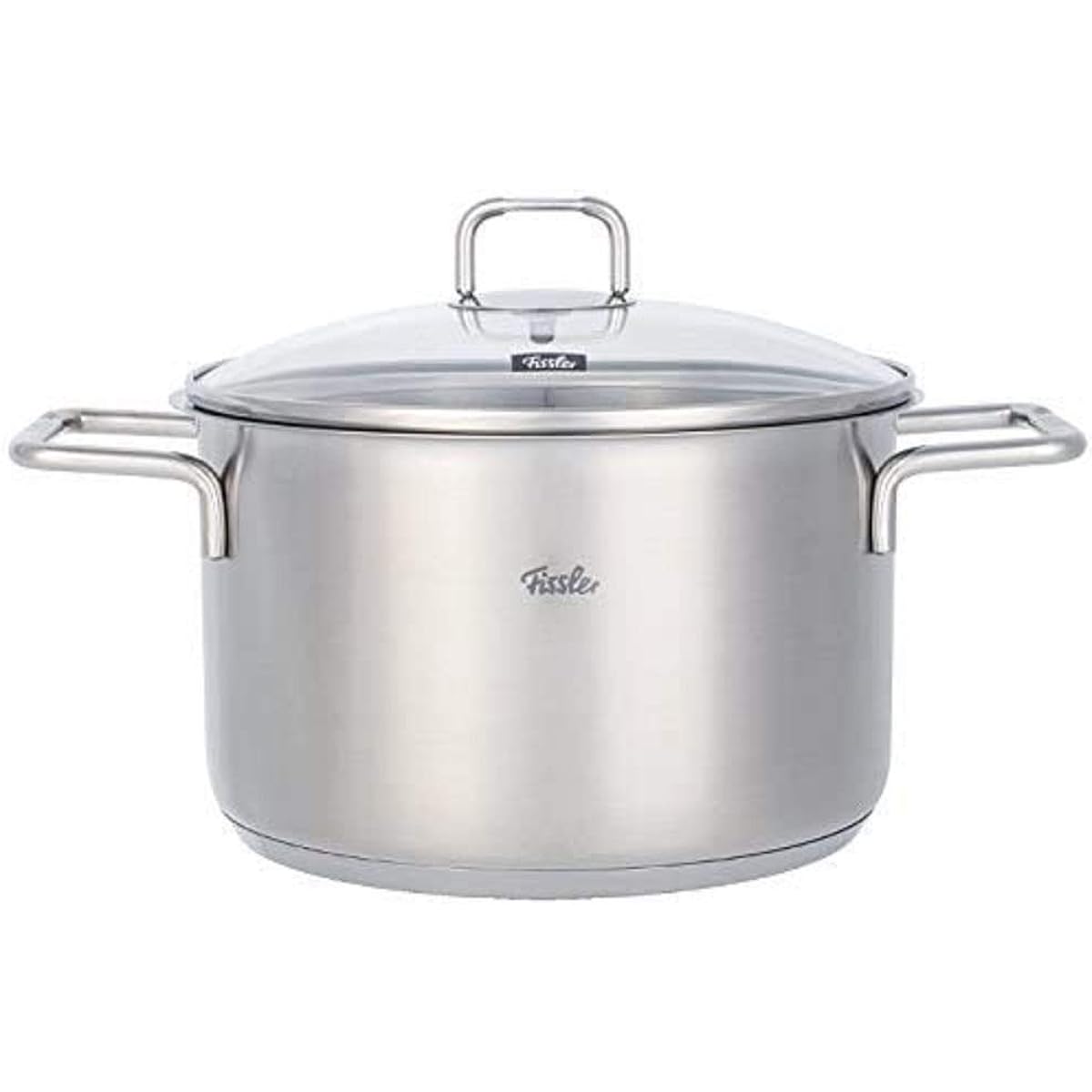 Fissler Double Handed Pot 24cm Hamburg Stew Pot Gas Fire/IH Compatible Made in Germany [Authorized Japanese Product] 081-110-24-000 Silver