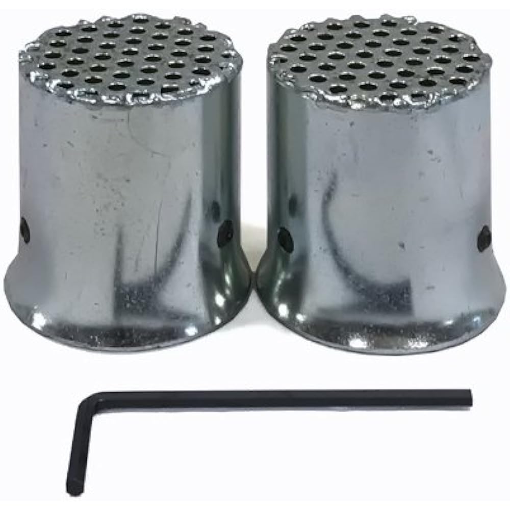 Pine Valley original multi-header baffle Exhaust pipe mounted general-purpose sound deadening baffle (set of 2)