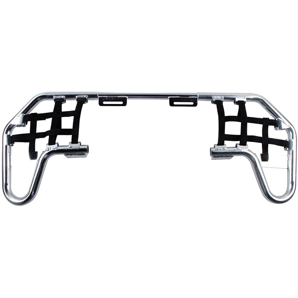 TUSK COMP Series Nurf Bar Silver Black Weather With Yamaha Raptor 700 2006-2019