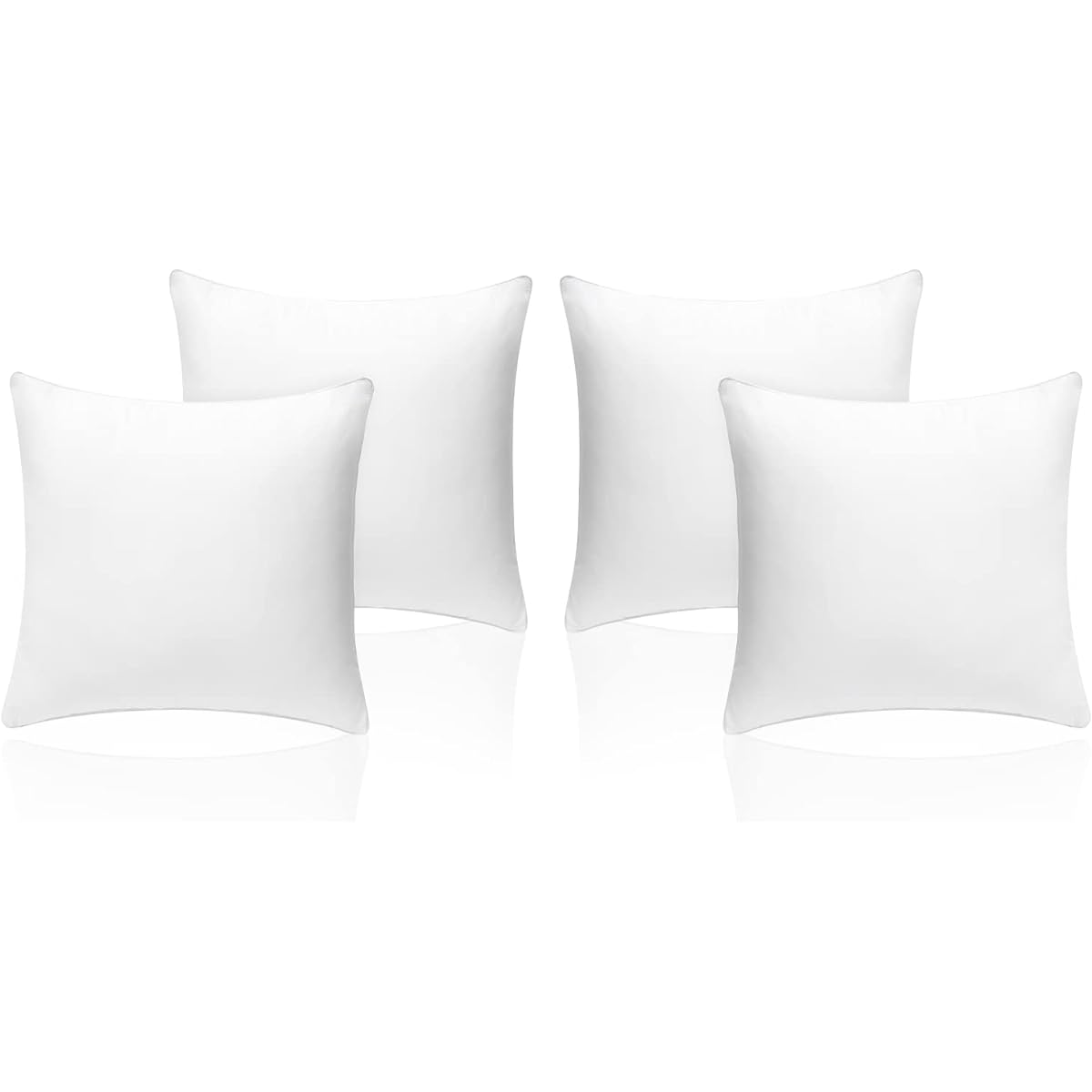 Cushion Set of 4 High Resilience 45 x 45 Nude Cushion 110% Filling Chair Back Pain Overwhelming Volume Backrest Washable Home Cocci