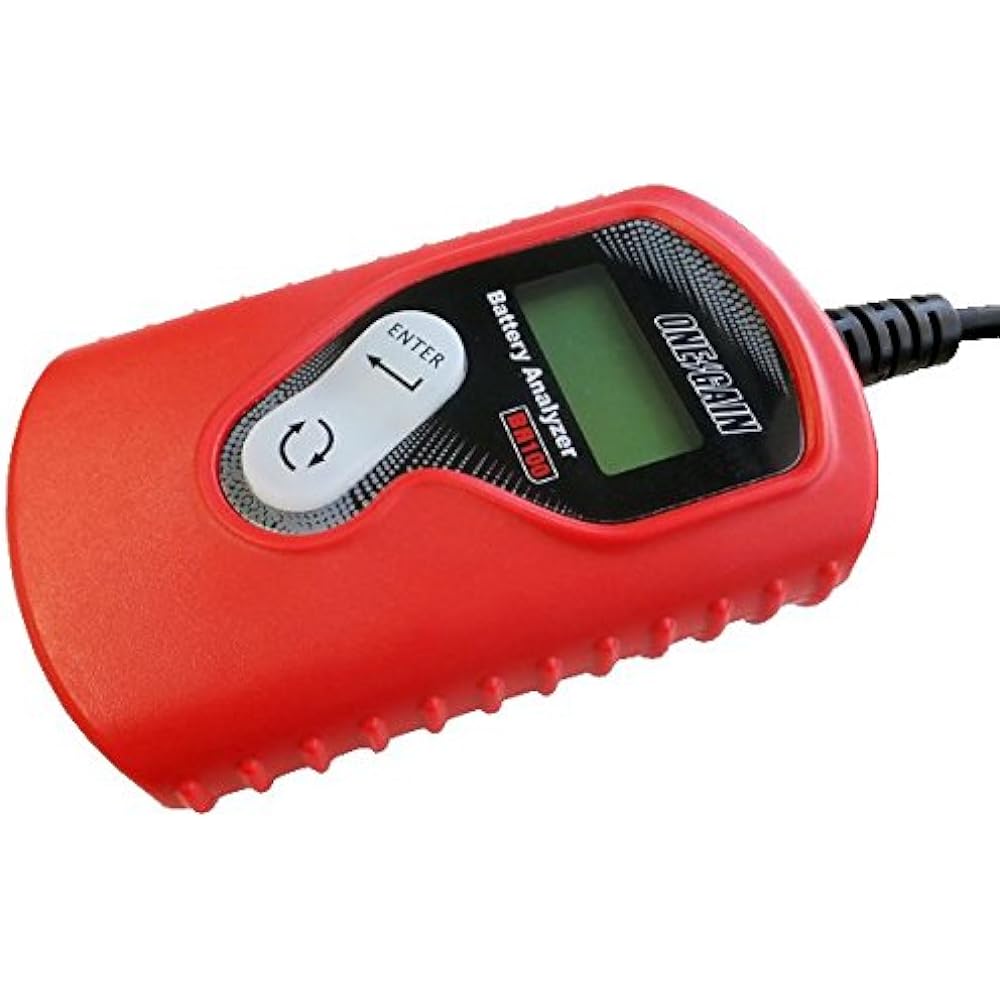 ONEGAIN Battery Analyzer BA-100 12V Easy Diagnosis Diagnostic Machine CCA World Standard Compatible Tester BA-100