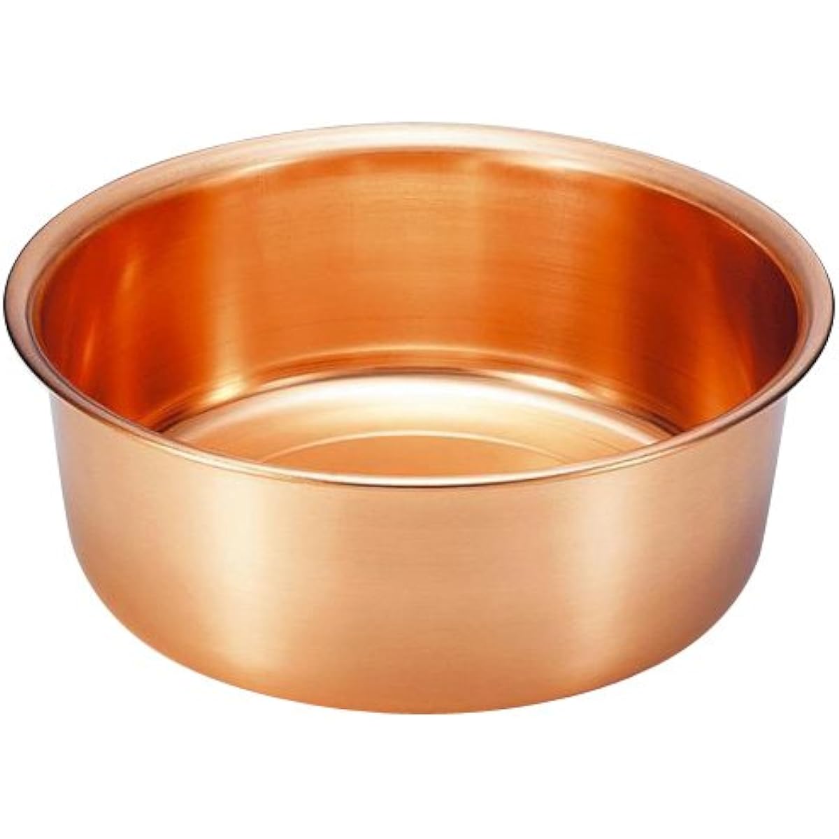 Shinko Metal Washing Bucket Plain Copper 33cm Pure Copper S-9360