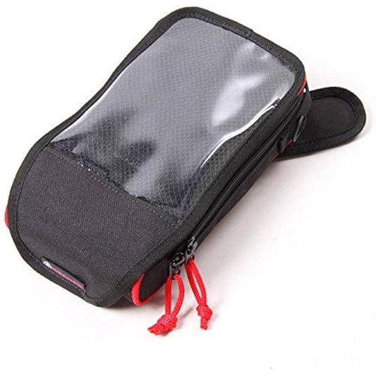 DEGNER NB-142MAG Magnetic Tank Bag Red Piping Can Also Store Smartphones with Hard Cases