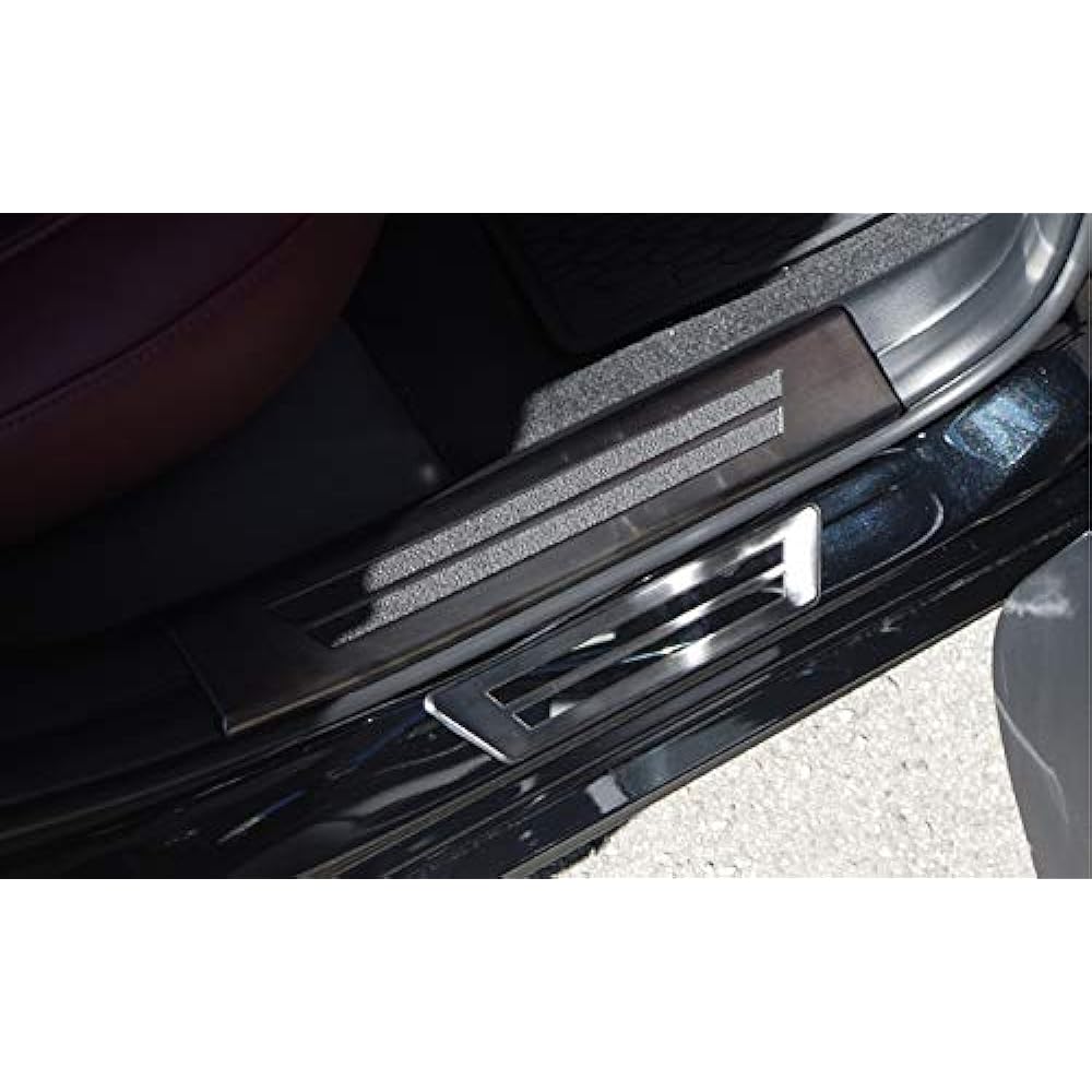 Samurai Produce Mazda MAZDA3 BP Series Exclusive Scuff Plate Side Step Outside & Inside Front Rear Set 8P Black Hairline