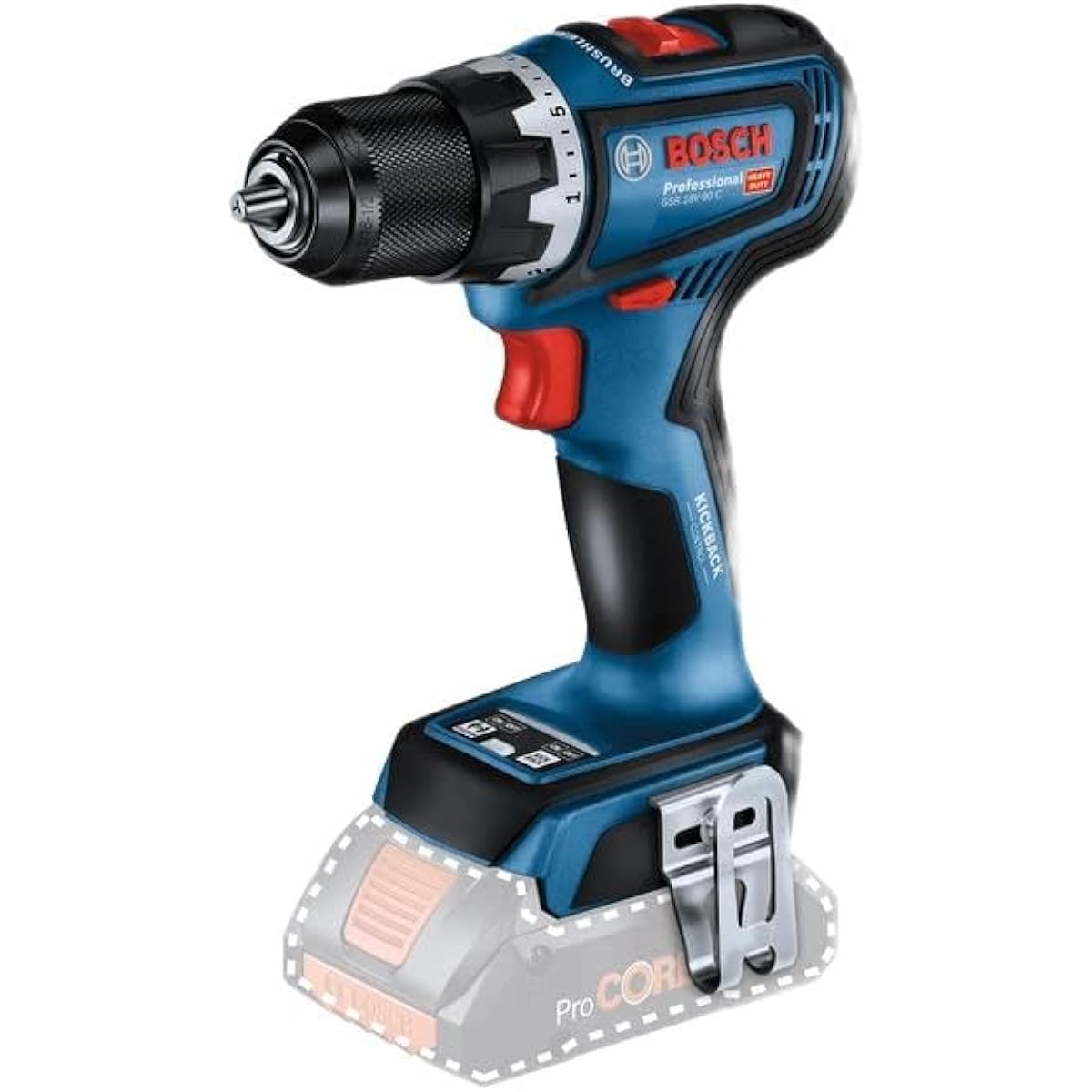 Bosch Professional 18V Cordless Driver Drill (Body only, battery and charger sold separately) GSR18V-90CH
