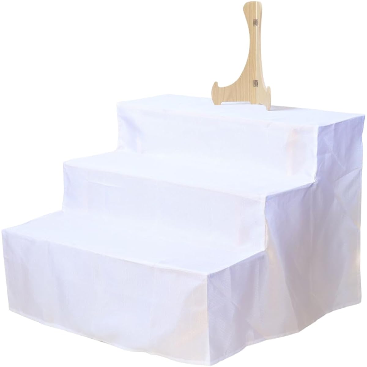 Back decoration Spirit shelf 3 tiers No. 30 Width 90cm White cloth and photo frame included Obon, First Bon, New Obon, Obon shelf, Memorial service, 49th day, Altar, Equinox