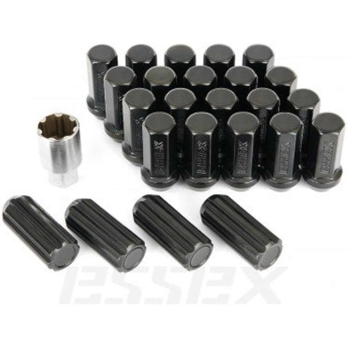 ESSEX ES-3011-CR Racing Nut for HiAce Black Chrome Chrome [Racing Nut for HiAce] Chrome