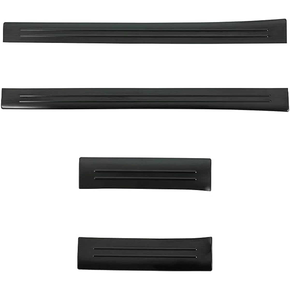 Samurai Produce Honda New Vezel RV Series Side Step Inside Scuff Plate Front Rear Set 4P Black Hairline