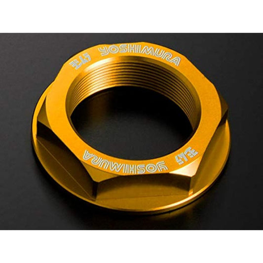 YOSHIMURA Steering Stem Nut M28xP1.0 Gold YOSHIMURA 623-199-5610