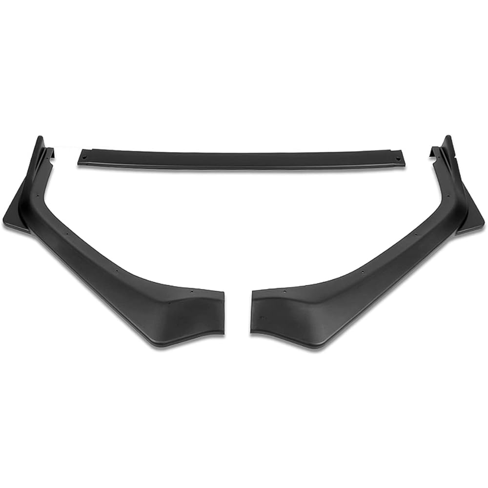 DNA MOTORING 2-PU-546 3 Peace Style Car Front Bumper Lip LEGACY 2018-2020 Compatible matte black