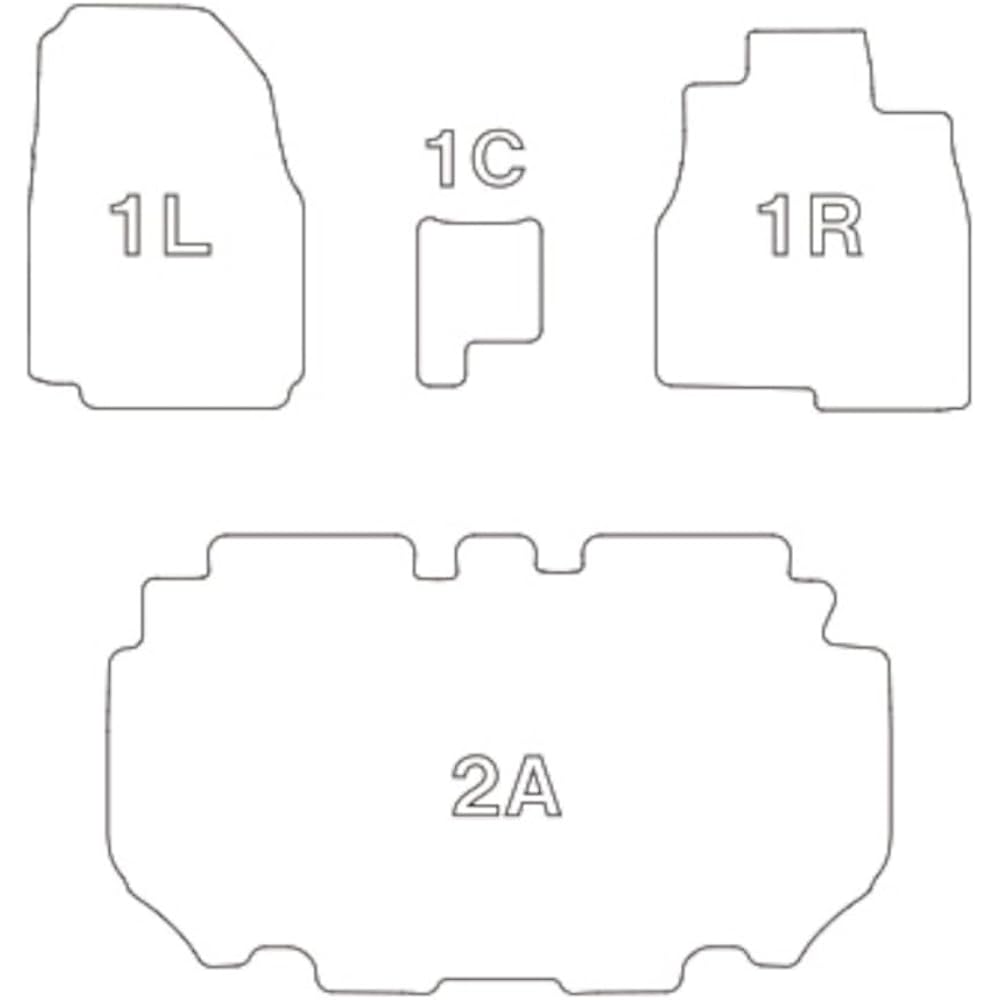 Clazzio Floor Mat 3D Type Set for 1 N-BOX/N-BOX Custom JF5 / JF6 R5(2023)/10~ NEW Rubber Type Black EH-2065 [5EEHB2065K]