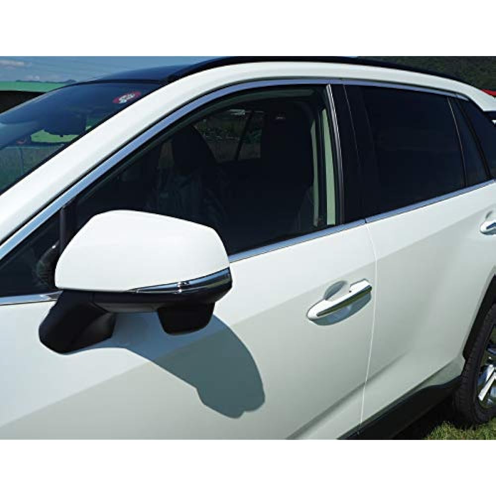 Samurai Produce Toyota RAV4 50 Series Window Trim Garnish Left and Right Set 6P Mirror Finish