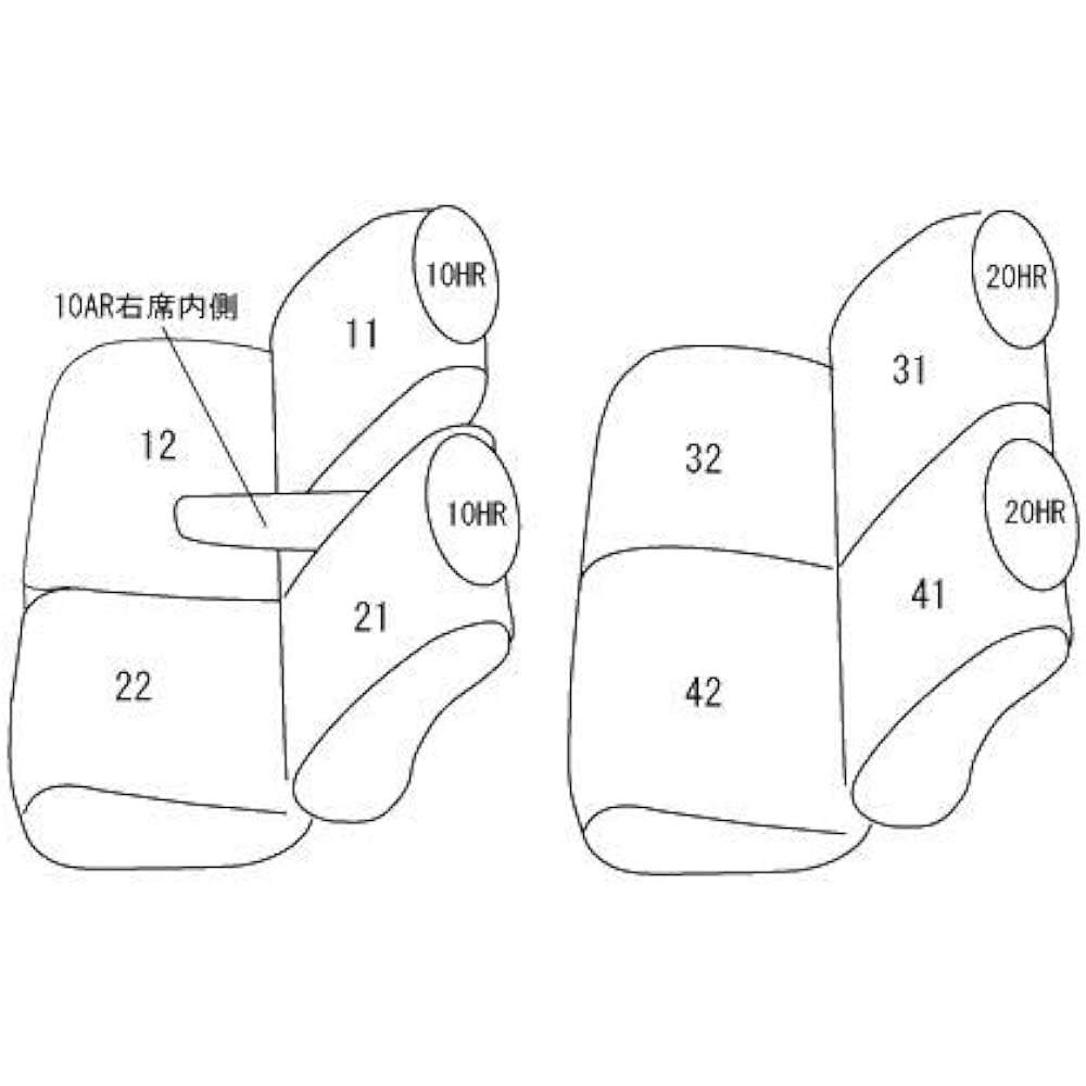 Clazzio Seat Cover All Seats Set Delica Mini R5(2023)/5~ / EK Cross Space R2(2020)/4~R5(2023)/5 B34A / B35A / B37A / B38A Clazzio Quilting Black x Red Stitch EM-7514 [15EMA7514D]
