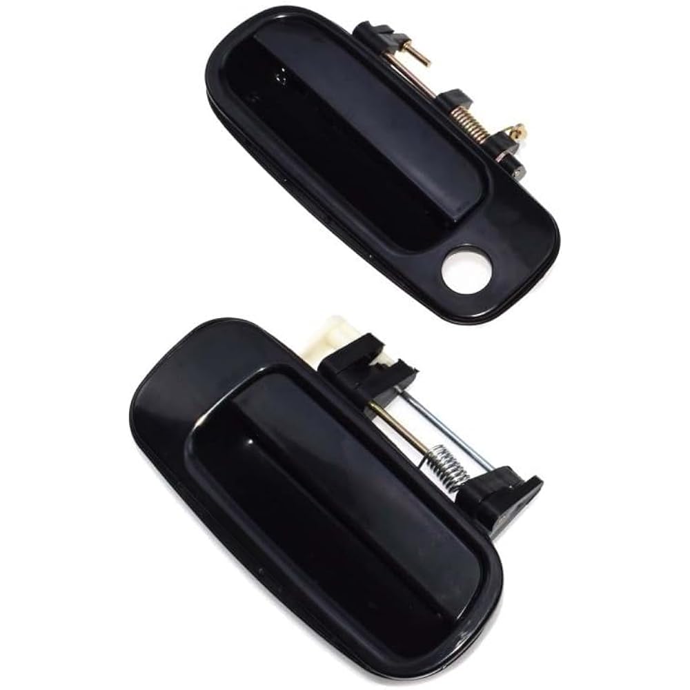 Car Parts Black Outside Door Handle Handle Right and left Toyota Kamuri 1993 1994 1995 1995 1995 69230-33010 & 69240-33010 Car Parts (Color: 4 Sides Set)