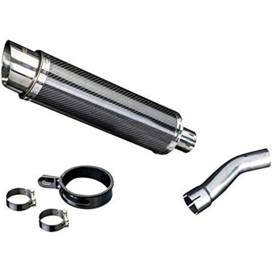DELKEVIC Slip-on Carbon Muffler for YAMAHA XJR1300 2007-2014 350mm KIT2647