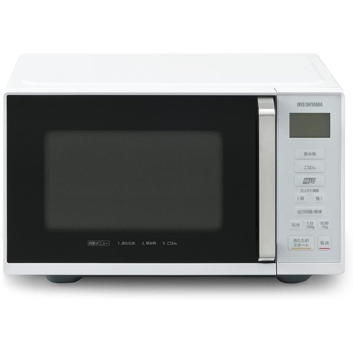 Iris Ohyama Microwave Oven 22L Flat Table Hertz Free Nationwide Compatible Time Saving Cooking Speed Warming 3 Automatic Menus Simple Operation White IMB-F2202-W