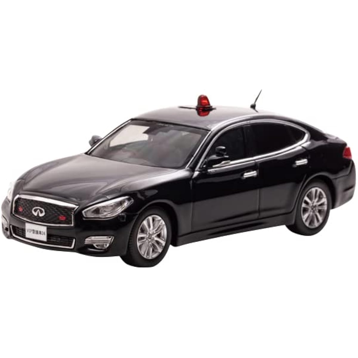 Hiko Seven RAI'S 1/43 Nissan Fuga 370GT (Y51) 2018 Police Headquarters Security Department VIP Guard Vehicle Completed Product