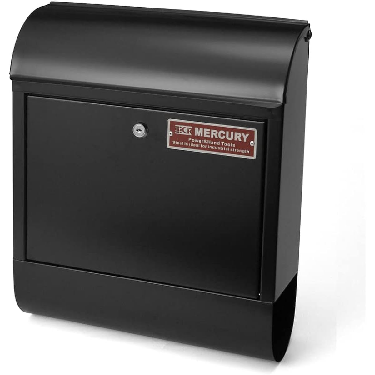 Key Stone Mercury Mailbox Matte Black 16×38×45cm MEMABOMB
