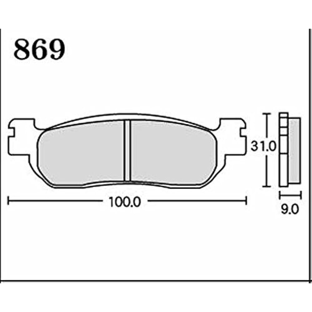 RK Brake Pad Mega Alloy SUZUKI: SERO 225 '97~'01 Front Motorcycle Motorcycle 869MA-X