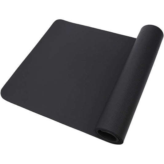 Yoga Mat 10mm Non-Slip Yoga Mat (183 x 61 x 1cm) Stretch Yoga Rug Training Exercise Hot Yoga Cushion Pilates Diet Playmat Soundproof Thick