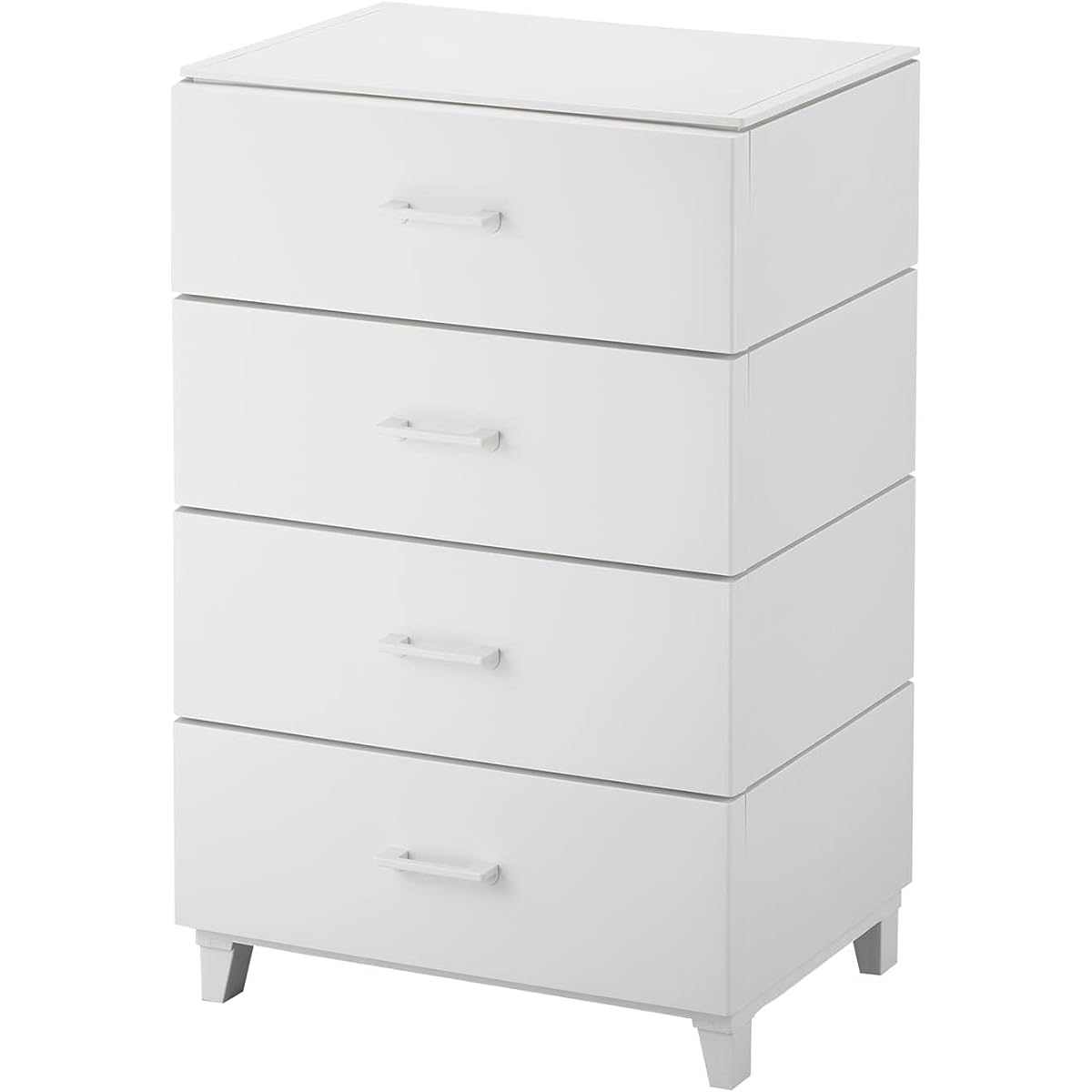 Sanka Dust-resistant chest with 4 tiers, light gray color (width 56 x depth 45 x height 87cm) LC chest LCC-564LGY Made in Japan