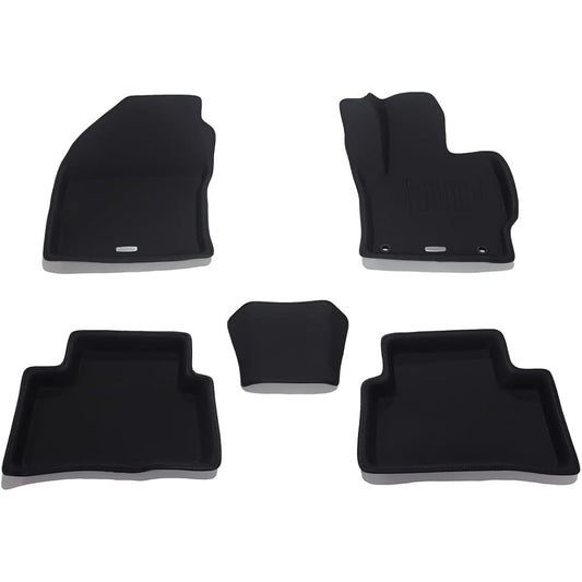 Clazzio Floor Mat 3D Type Set for 1 Corolla Cross Hybrid 2WD Car ZVG11 R3(2021)/9~R5(2023)/10 NEW Rubber Type Black ET-1253 [5EETB1253K]