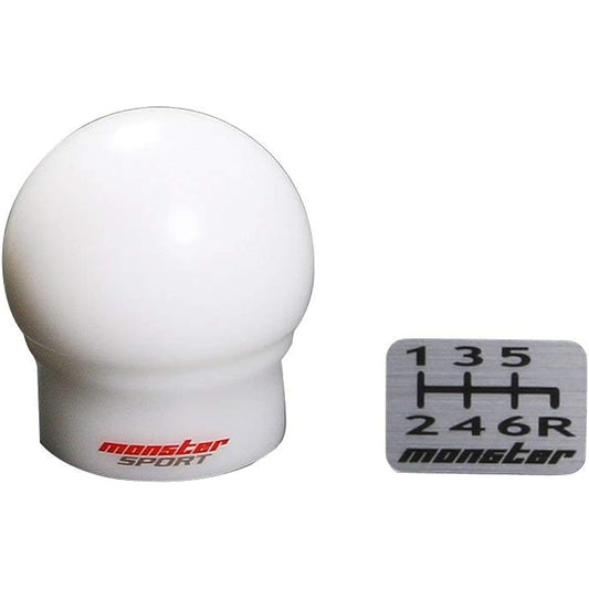 MONSTER SPORT Monster Shift Knob C Type M12×P1.25 Spherical White φ=47mm h=51.5mm Swift Sport [ZC33S] 831126-7650M