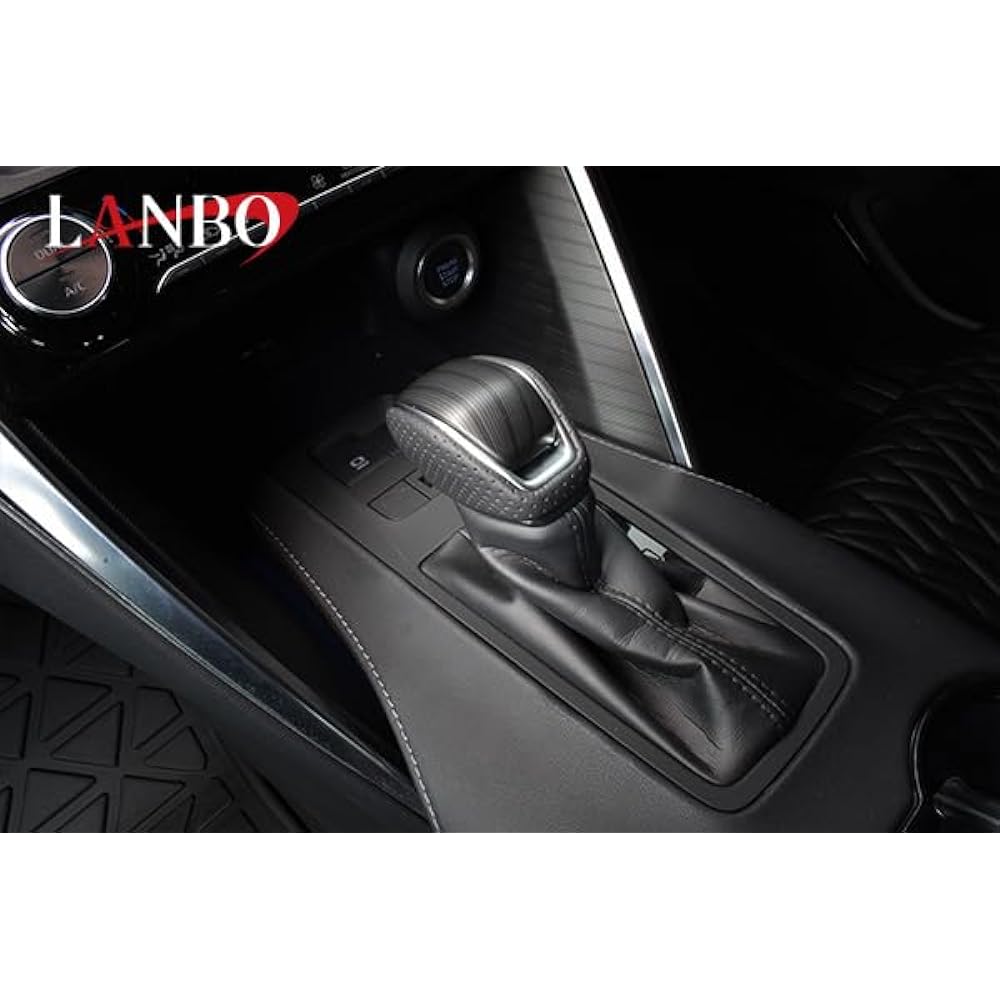 BM Japan LANBO HARRIER/RAV4 Shift Knob Lock Button Type Metal Black