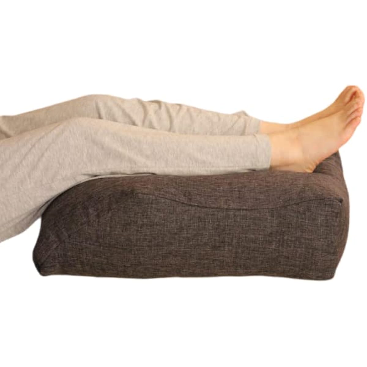 BIG Foot Pillow, Charcoal [Sleeping Specialist Store My Pillow] Foot Pillow for Sleeping, Foot Rest, Calf Cushion, Footrest, High, Hard, Japanese Finish, Foot Pillow for Sleeping, Swelling, Knee Pillow, Urethane Chip, My Pillow's Foot Pillow (Charcoal)