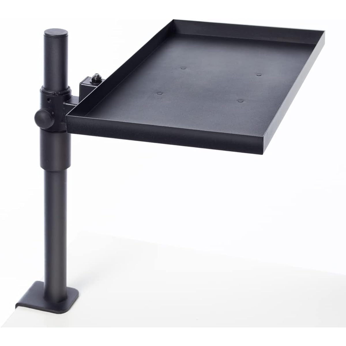 ROUNDS Tray Arm Stand, 40 x 22cm Wide Storage, Load Capacity 10kg, Small Items Holder, Desktop Storage, Small Items Holder, Small Table Holder (Iron)